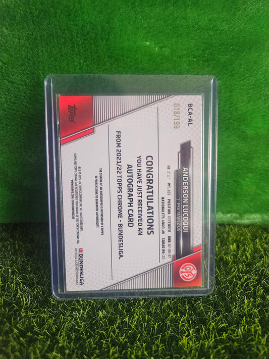 Anderson Lucoqui (RC) /199 - Autógrafo original - Topps Chrome Bundesliga 2022