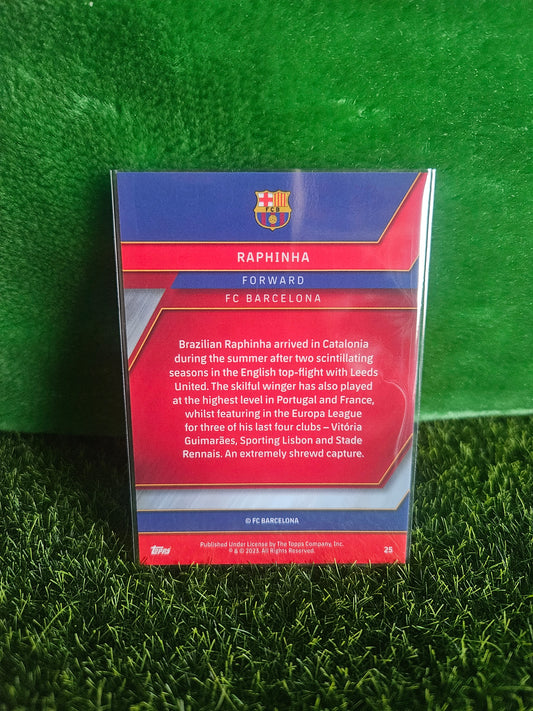 Raphinha - Topps Chrome Barcelona 2023