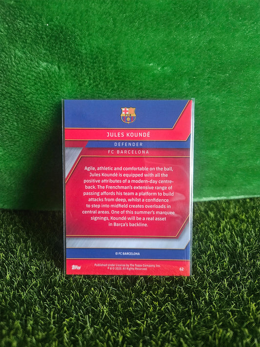 Jules Koundé - Topps Chrome Barcelona 2023