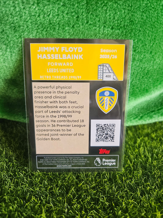Jimmy Floyd Hasselbaink - Retro Threads - Topps Premier League 2026