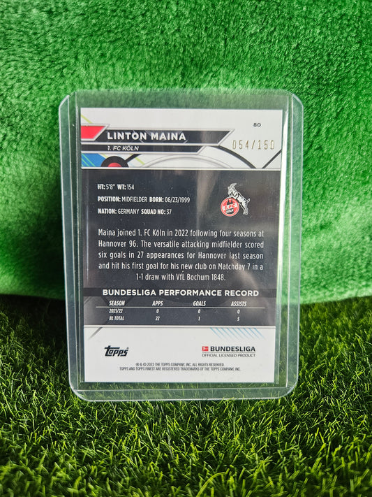 Linton Maina (RC) /150 - Topps Finest 2023