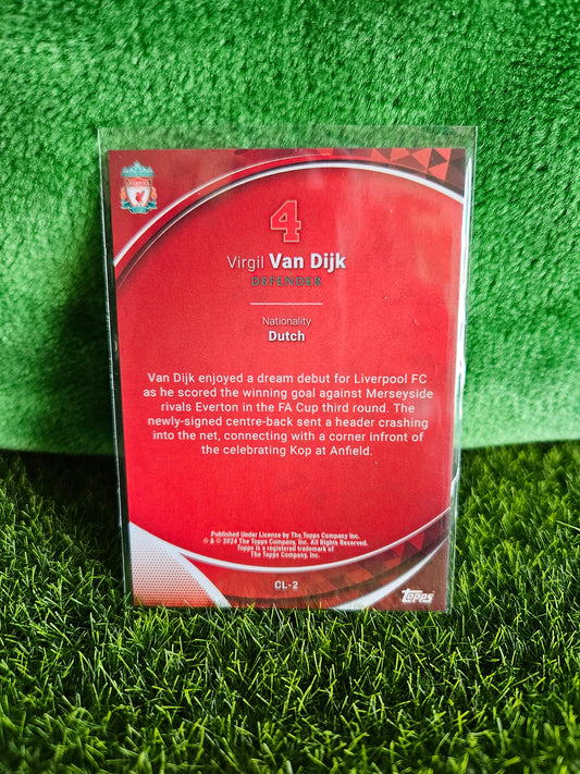 Virgil Van Dijk - Topps Chrome Liverpool 2024