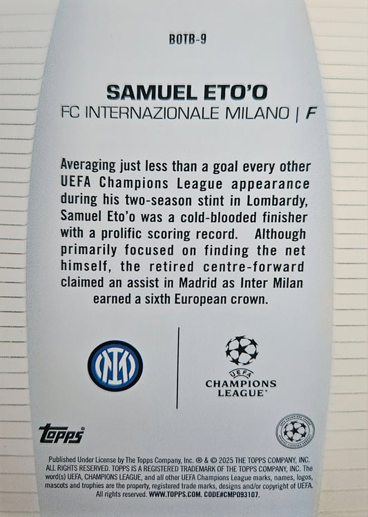 Samuel Eto'o - Best of the best - Topps 2025