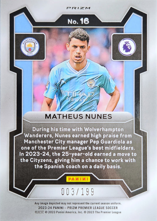 Matheus Nunes /199 - Prizm Premier League 23/24