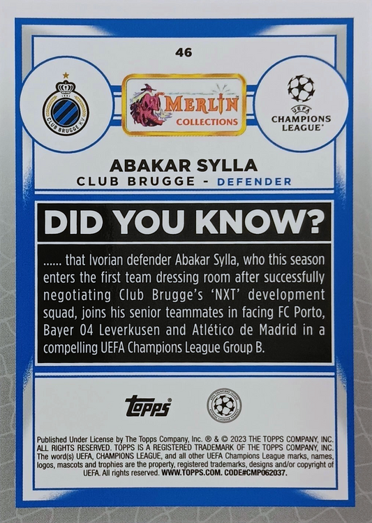 Abakar Sylla (RC) - Merlin UEFA Club Competitions 22/23