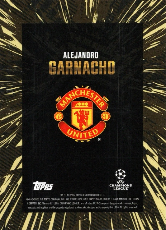 Alejandro Garnacho - Topps Gold UEFA Club Competitions 23/24