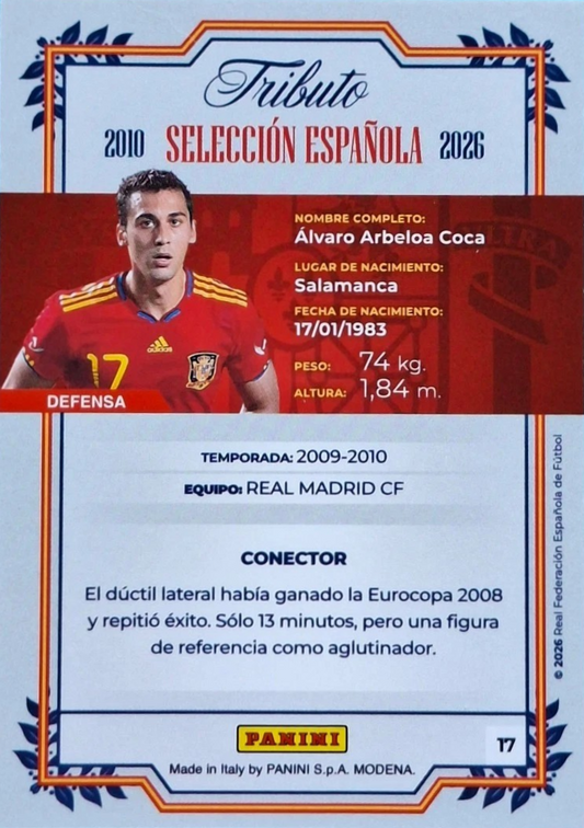Álvaro Arbeloa - Sudáfrica 2010 - Tributo "Vamos Campeones" Selección Española 2010-2026