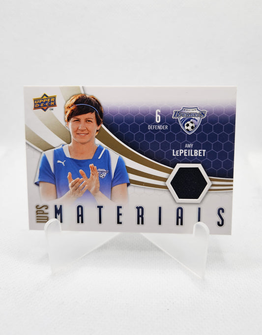 Amy LePeilbet - Parche WPS Materials - Upper Deck Soccer 2010