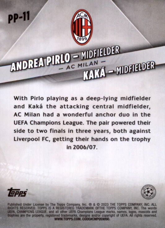 Andrea Pirlo y Kaká - Premium Partnerships - UEFA Club Competitions 22/23