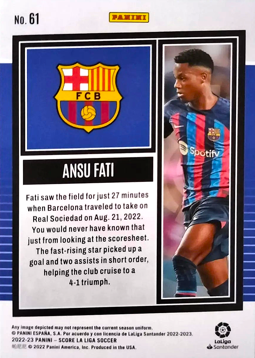 Ansu Fati - Score LaLiga 22/23