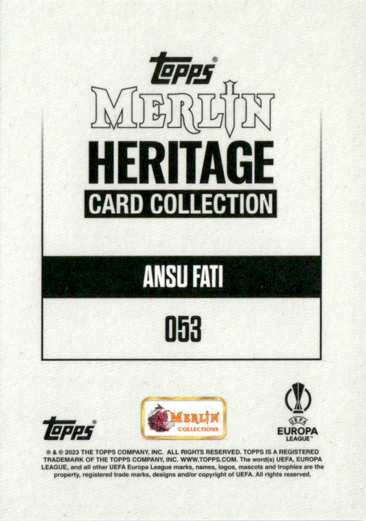 Ansu Fati - Merlin Heritage UEFA Club Competitions 23/24