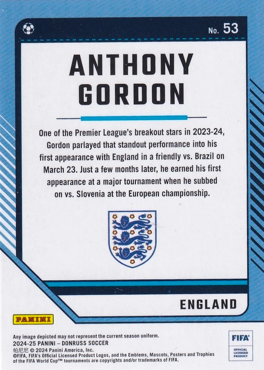 Anthony Gordon - Donruss Soccer 24/25