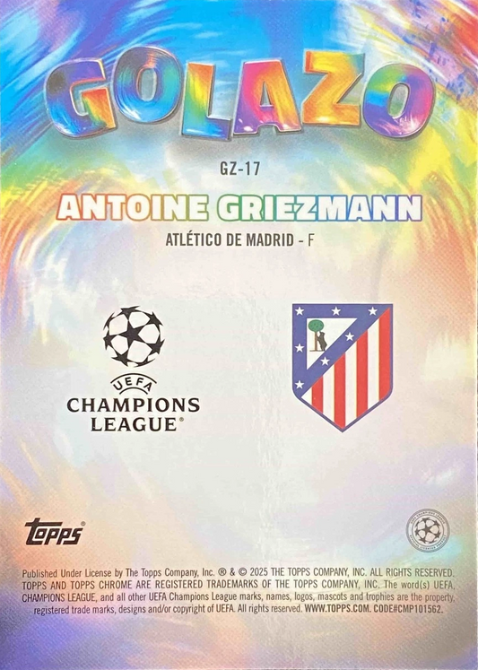 Antoine Griezmann - Golazo - Topps Chrome UEFA Club Competitions 24/25