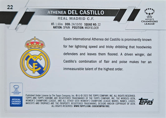 Athenea Del Castillo - Topps Chrome UEFA Women's Champions League 22/23