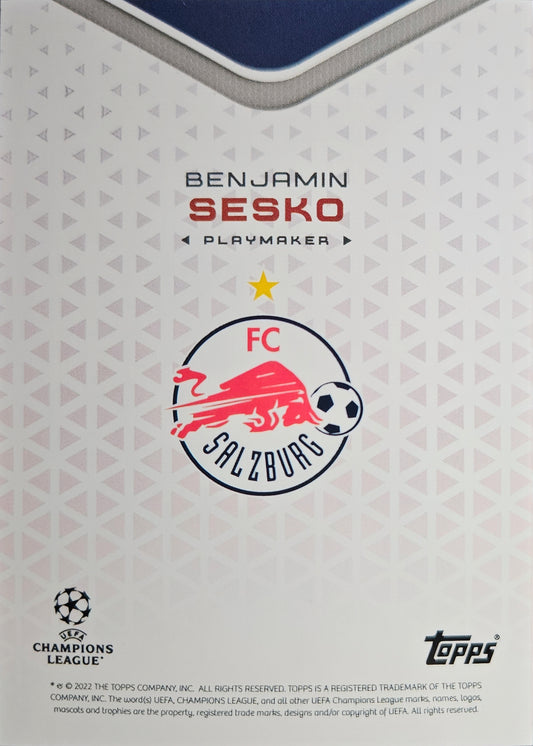 Benjamin Sesko - Playmaker - Topps Grealish Platinum Curated Set 22/23