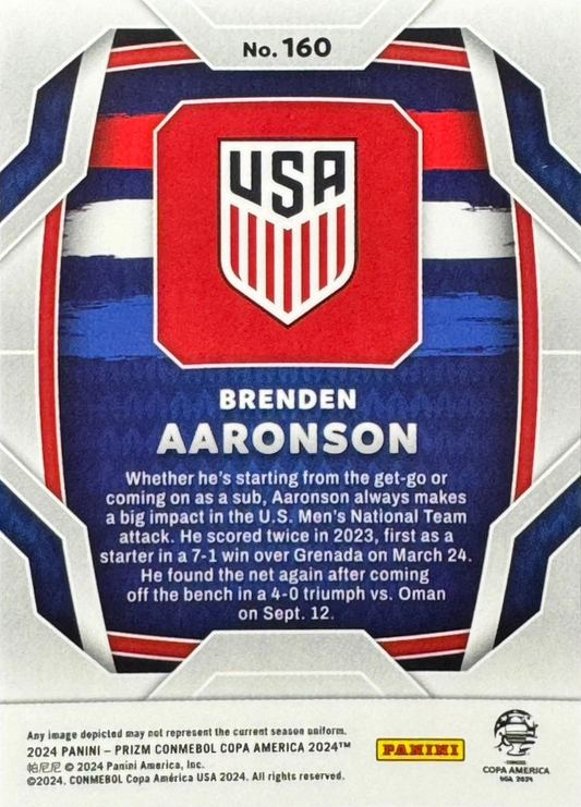 Brenden Aaronson - Prizm CONMEBOL Copa América 2024