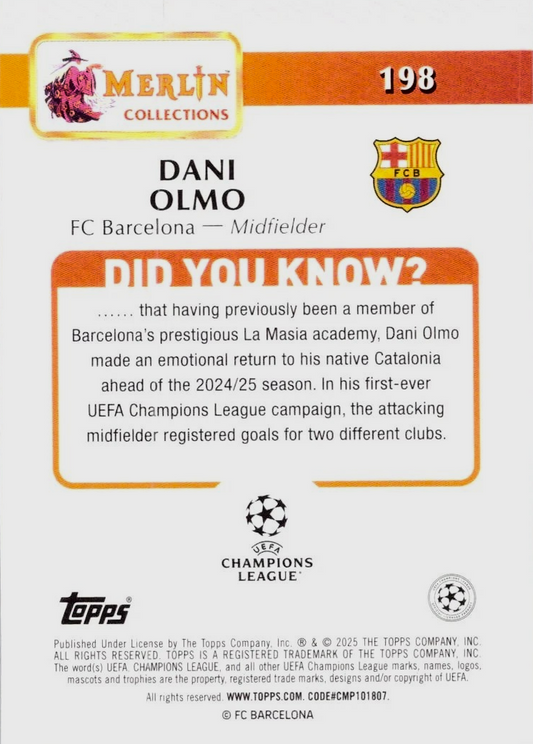 Dani Olmo - Merlin UEFA Club Competitions 25/26