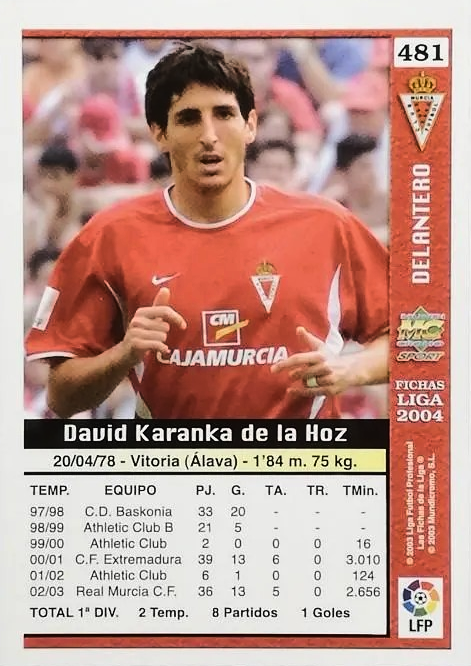 David Karanka - Las Fichas de la Liga 2004