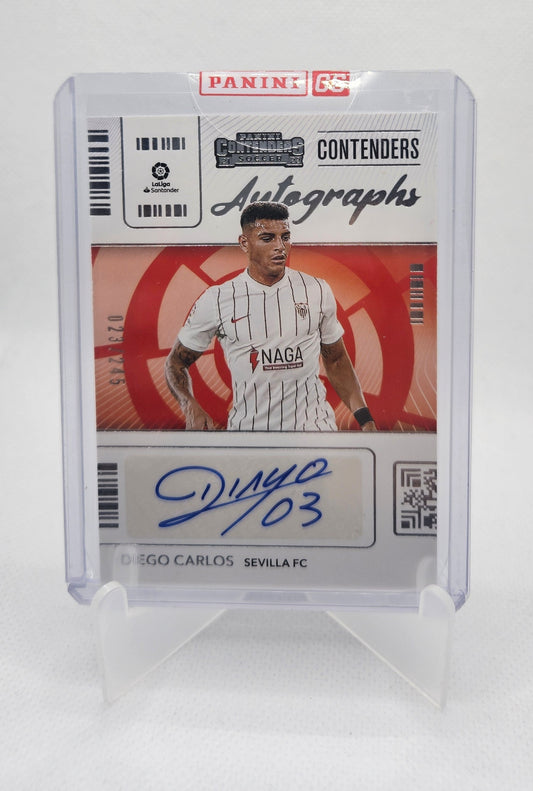 Diego Carlos /245 - Autógrafo original - Chronicles Contenders LaLiga 21/22
