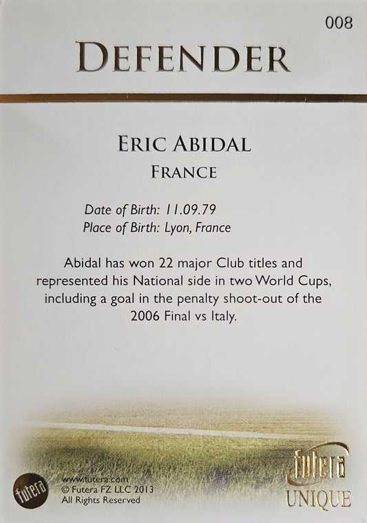 Eric Abidal - Futera Unique 2013