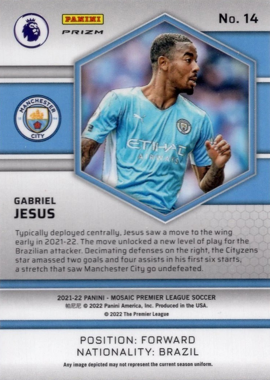 Gabriel Jesús - Orange Fluorescent - Mosaic Premier League 21/22