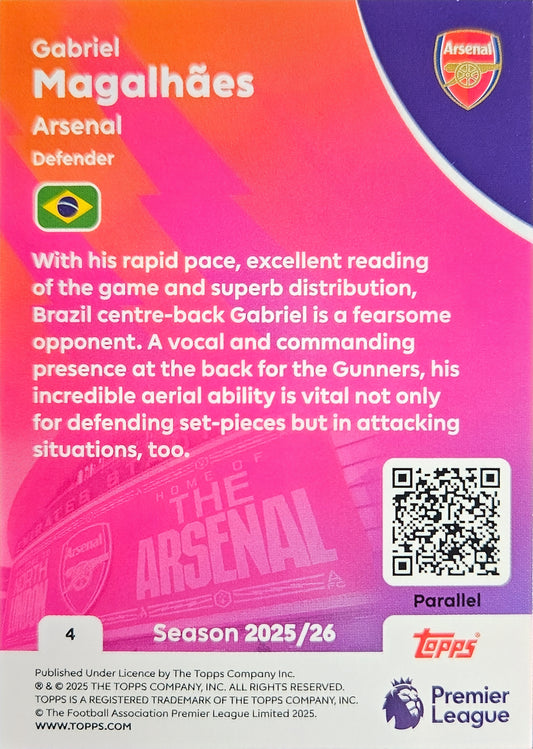 Gabriel Magalhães /99 - Topps Premier League 2026