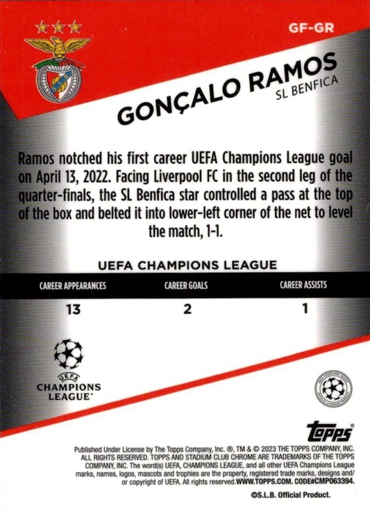 Gonçalo Ramos - Goal Force - Stadium Club Chrome UEFA Champions League 22/23