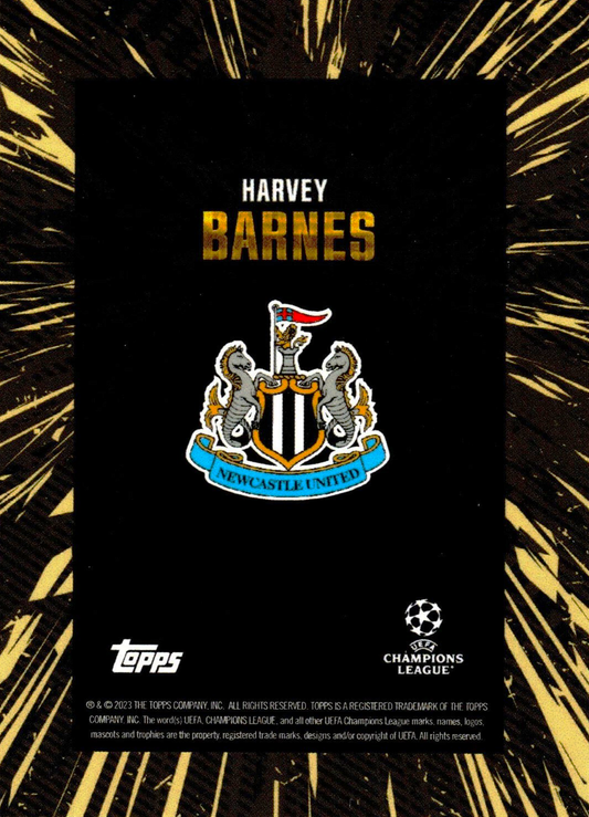 Harvey Barnes - Topps Gold UEFA Club Competitions 23/24