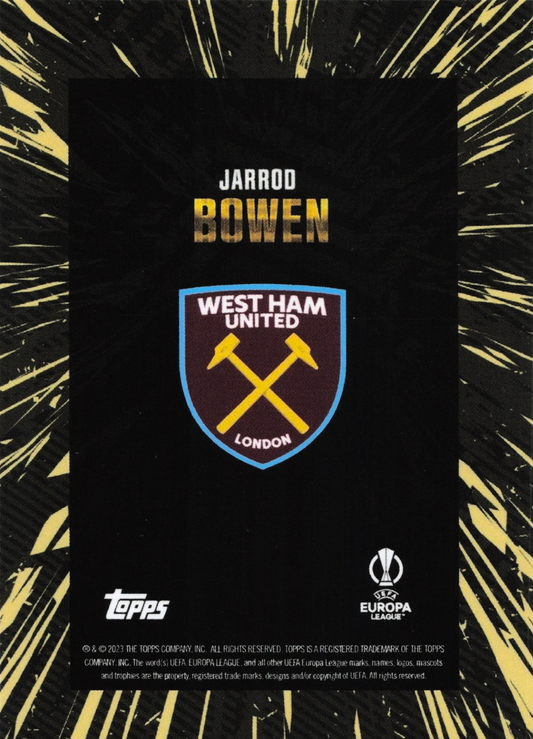 Jarrod Bowen - Topps Gold UEFA Club Competitions 23/24