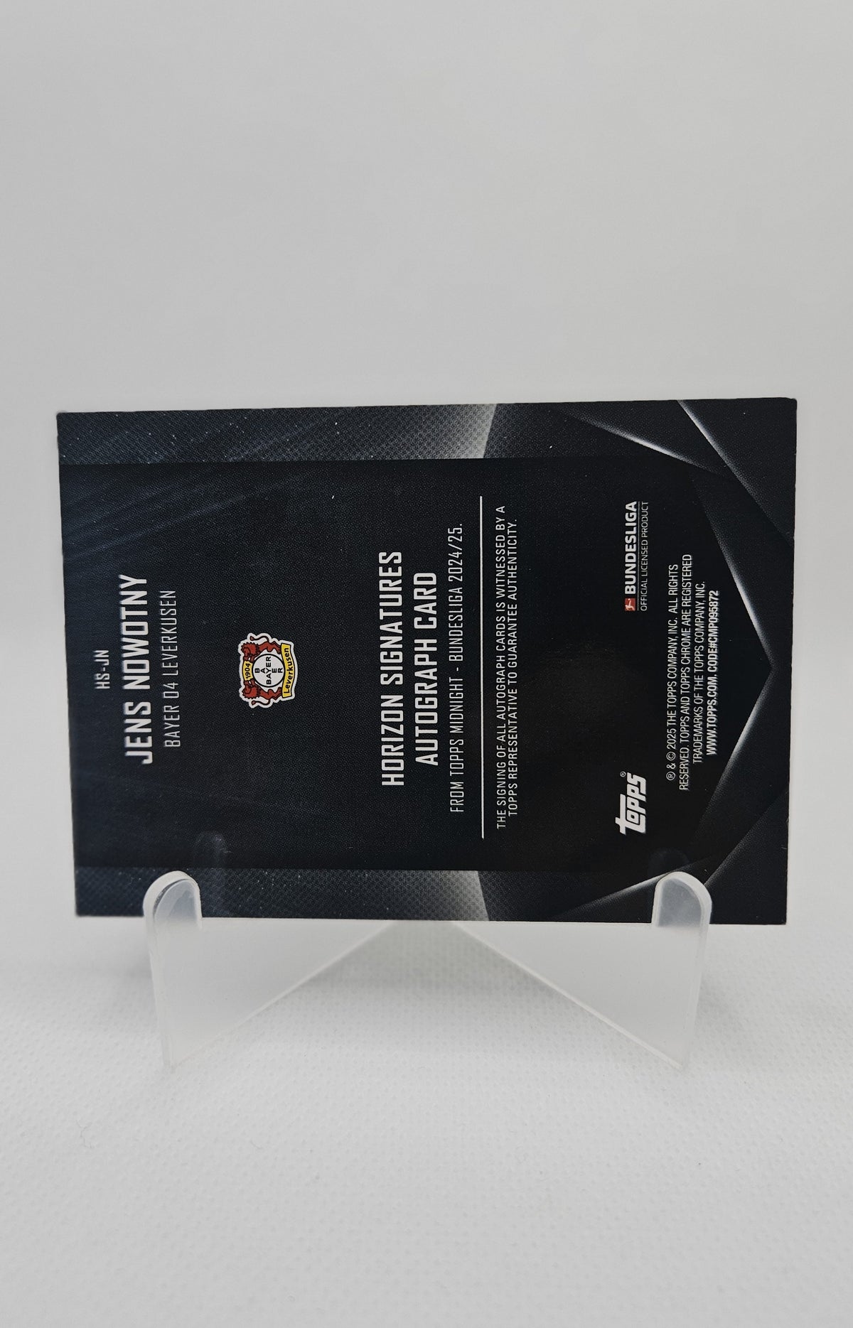 Jens Nowotny /149 - Autógrafo original - Horizon - Midnight Bundesliga 24/25