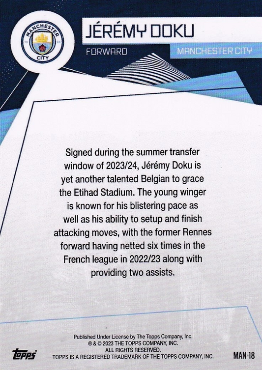 Jérémy Doku - Fan Set Manchester City 23/24