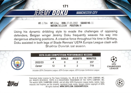 Jérémy Doku - UEFA Club Competitions 23/24