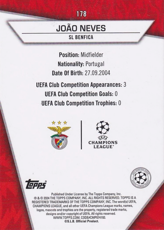 João Neves - Common - SuperStars UEFA Club Competitions 23/24