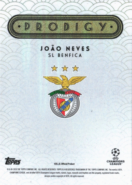 João Neves - Prodigy - Topps Deco UEFA Club Competitions 22/23