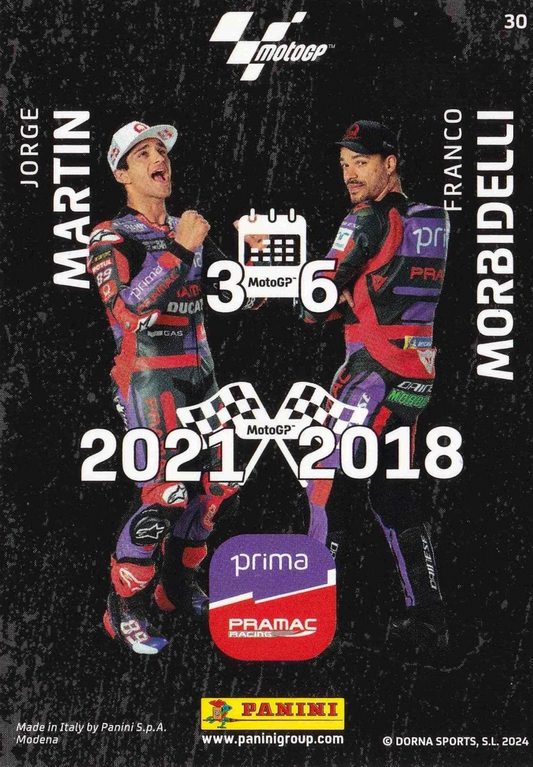 Jorge Martín y Franco Morbidelli - Team - MotoGP 2024 75th Anniversary