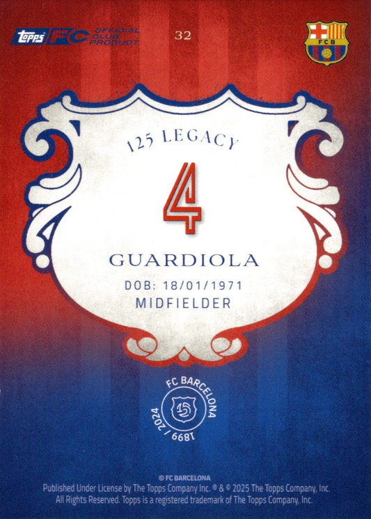 Josep Guardiola - 125 aniversario Barcelona