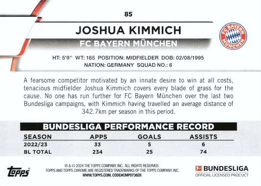 Joshua Kimmich - Topps Chrome Bundesliga 23/24