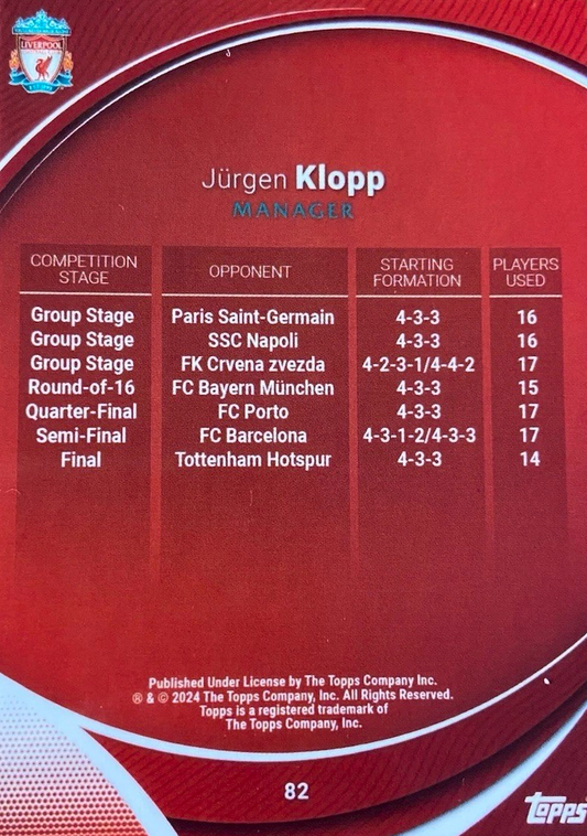 Jürgen Klopp - Heroes of Madrid - Topps Chrome Liverpool 23/24