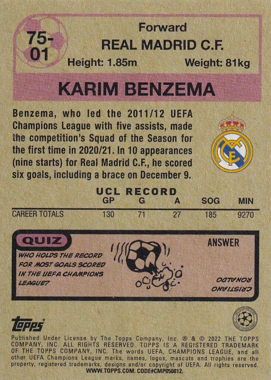 Karim Benzema - Quiz - UEFA Champions League 21/22