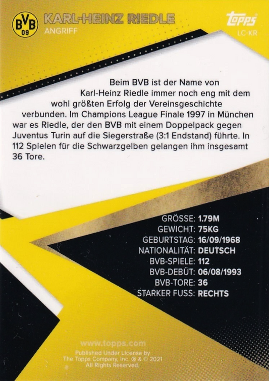 Karl-Heinz Riedle - Legende - Team Set Borussia Dortmund 21/22