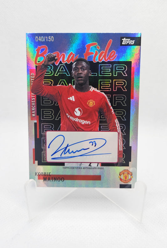 Kobbie Mainoo /150 - Autógrafo original - Team Set Manchester United 25/26