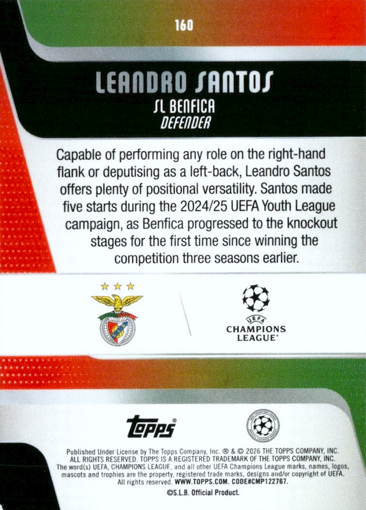 Leandro Santos (RC) - UEFA Club Competitions 25/26