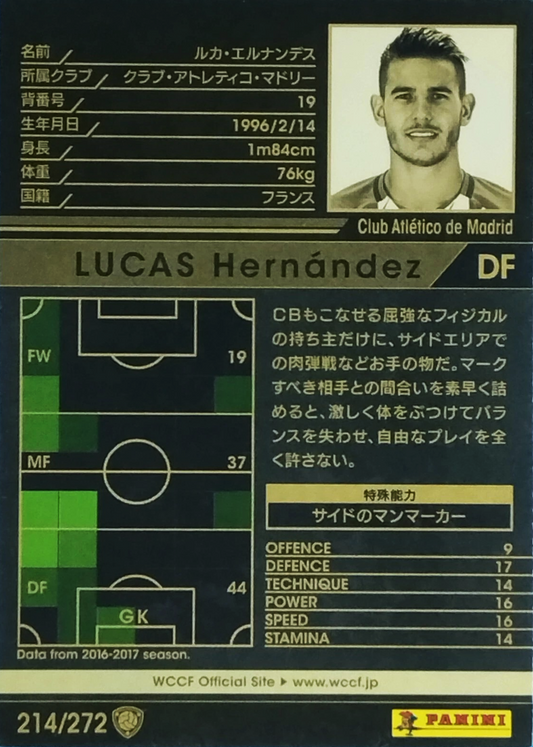 Lucas Hernández - WCCF 17/18