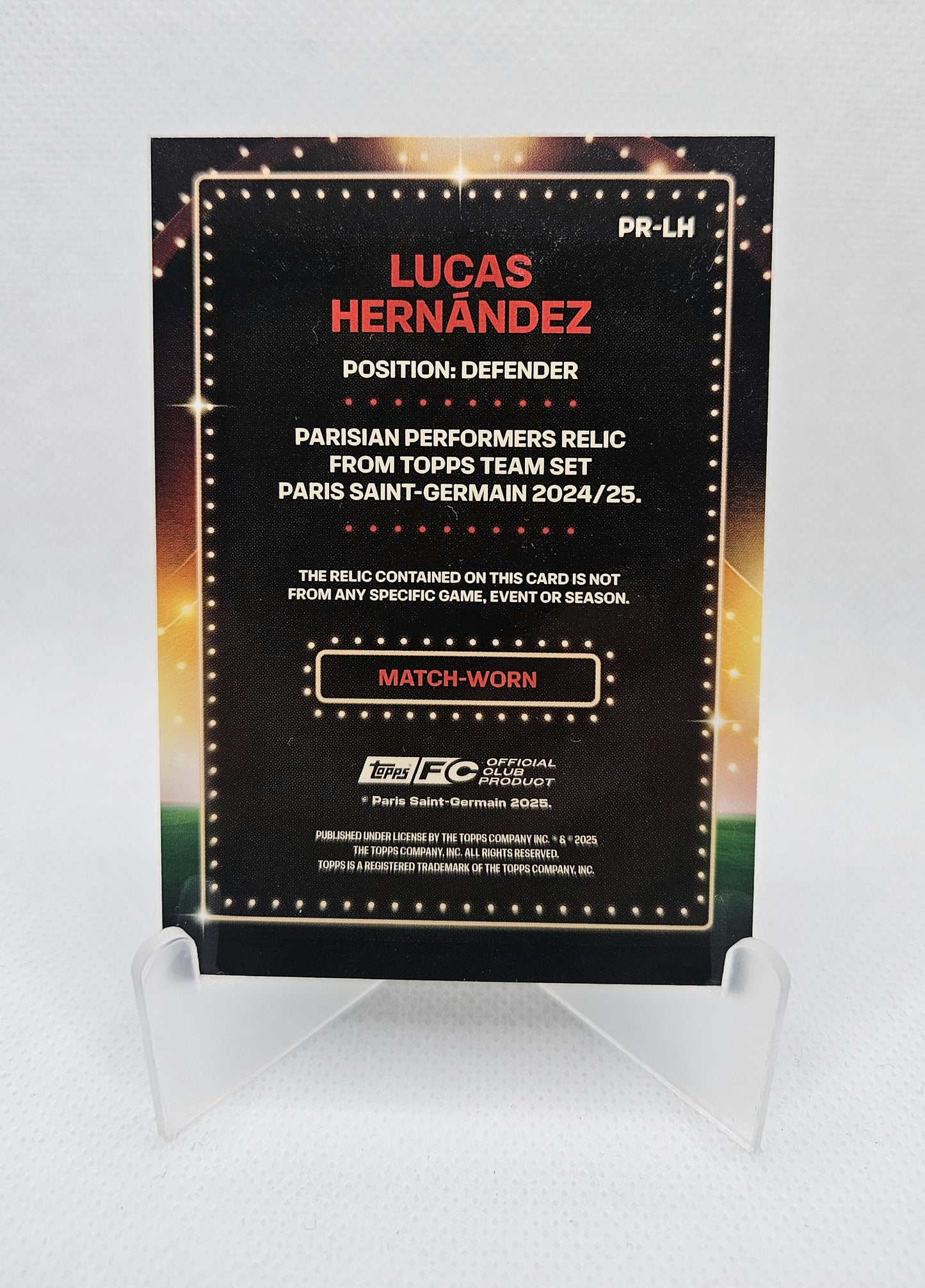 Lucas Hernández /199 - Parche - Team Set Paris Saint-Germain 24/25