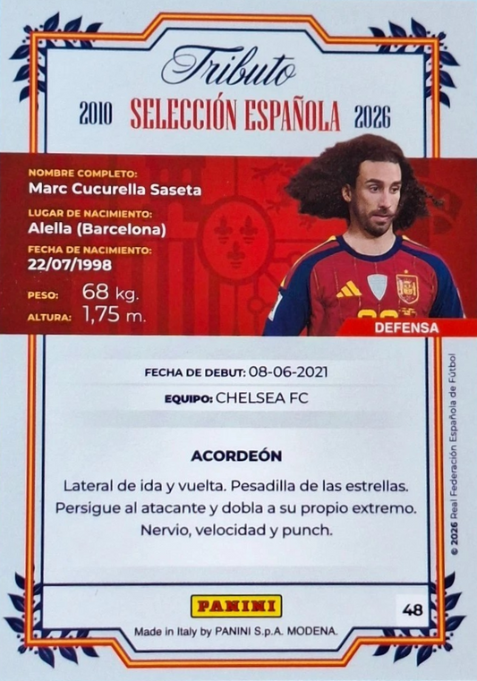 Marc Cucurella - La Roja 2026 - Tributo "Vamos Campeones" Selección Española 2010-2026