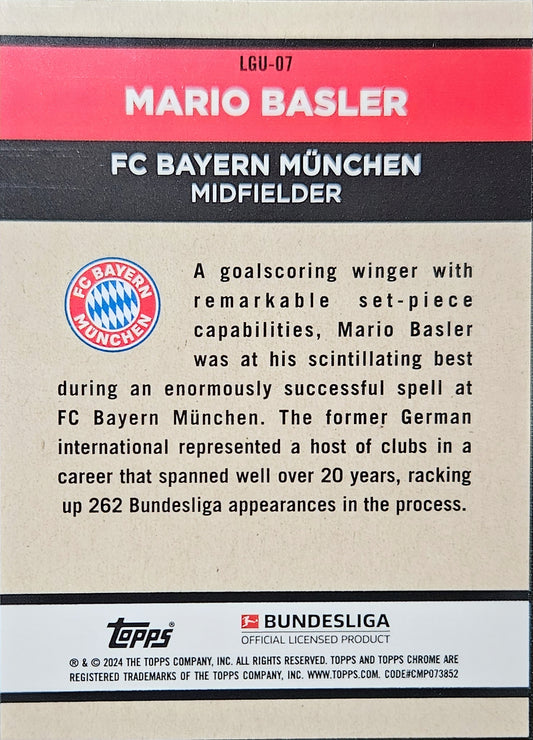 Mario Basler - 60 años Refractor - Topps Chrome Bundesliga 23/24