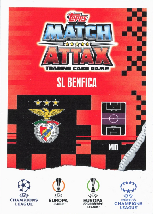 João Neves - Breakthrough Baller - Match Attax Extra UEFA Club Competitions 23/24