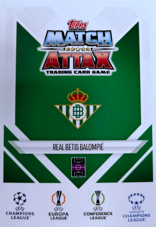 Johnny Cardoso - Squad Update - Match Attax Extra UEFA Club Competitions 24/25