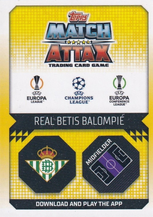 Sergio Canales - Heritage - Match Attax UEFA Club Competitions 22/23