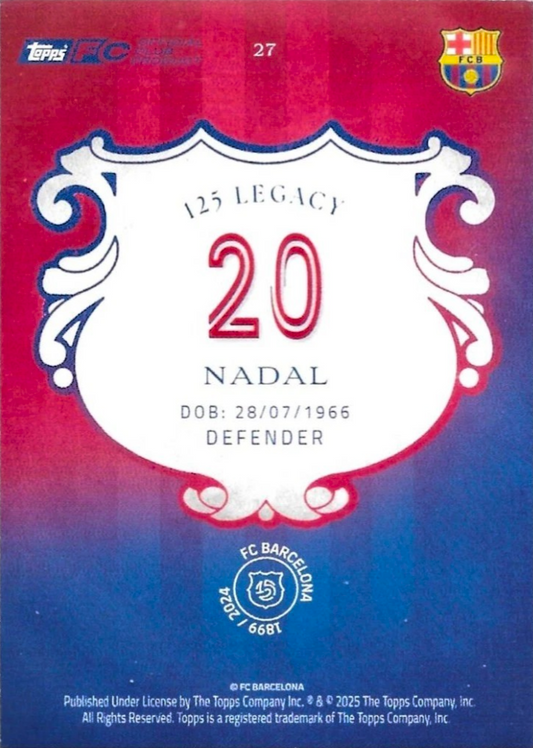 Miguel Ángel Nadal - 125 aniversario Barcelona
